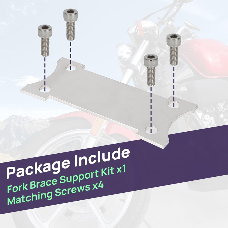 WIKIBB Fork Brace Support Kit Motorcycle Front Fork Saver Guard