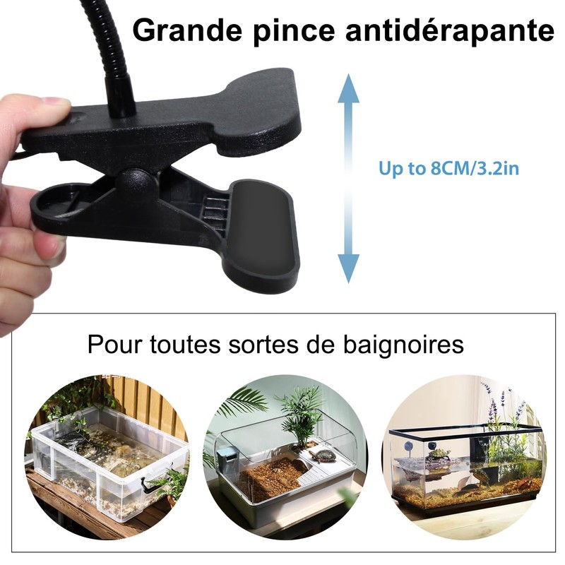 E27 Clamp Light for Bed Reading Lamp with Switch Cable