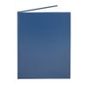 BookFactory Large Blue Blank Book/Blank Notebook - 96 Pages Blank