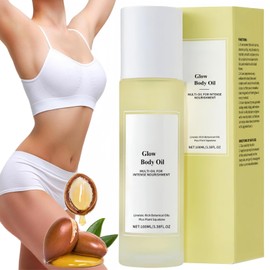 Glow Body Oil,Skin Tightening Body Oil,Handcrafted Body Glow Oil,Natural Organic Castor Oil & Jojo/ba O/il,Multi-oil for Intense Nourishment for Women,Light in Texture,Easy to Absorb,Smooth & Plump