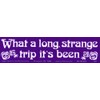 What A Long Strange Trip It's Been S619 – Hippie Bumper Sticker/Decal (11.5" X 3")