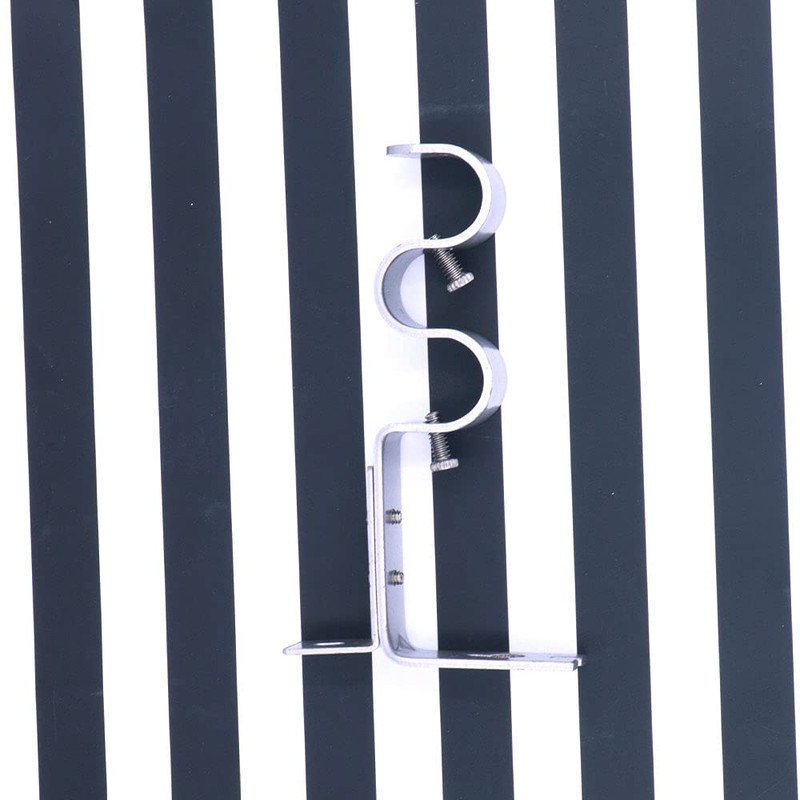 ANCLLO 3pcs Heavy Duty Curtain Rod Brackets for 3/4 Inch