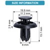 CARSO Replacement Expanding Rivets Diameter 8 mm Compatible with Mazda