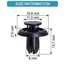 CARSO Replacement Expanding Rivets Diameter 8 mm Compatible with Mazda B45A56146A (10)