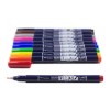 Tombow Fudenosuke Brush Pen Hard Tip Punta Pincel 10 Piezas