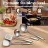 TeamFar Stainless Steel Cooking Utensils Set, 4 Pieces Kitchen Utensils