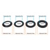 EMSea 4Pcs M12 Bicycle Thru-Axle Aluminum Alloy Flat Washer for