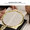 3X Retro Magnifying Glass Elderly Kids Handheld Magnifier for Reading