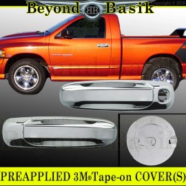 Torox For 2002-2009 Dodge RAM 05-11 Dakota CHROME 2 Door Handle COVERS No PSK+Gas Door