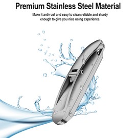 Nail Clippers for Acrylic Nails,Portable False Nail Clippers,Stainless Steel Nail Tips Cutter Trimmer for Artificial Fake Nail Extension Tips,Manicure Tool for Nail Art Salon Home DIY(Black)