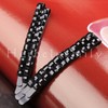 Herbeluemily Hair Pin, Rhinestone, Bijou, Sparkle, Black, Elegant, Set of