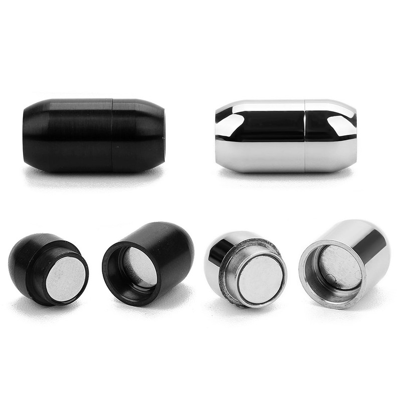 Linsoir Beads - Cierre magnético de acero inoxidable con agujero