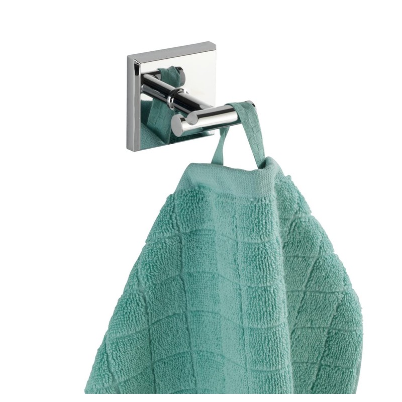 WENKO Power-Loc® Wandhaken Duo Laceno, Befestigen ohne Bohren, Kunststoff (ABS),