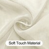 XWZO Cream Sheer Curtains 84 inches Long, Voile Light Filtering