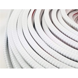 SMI - Edge Protection Profile KS1-2W for 1-2 mm PVC with Steel Insert White Self-Clamping without Glue - Edge Protection, Piping Profile, Edge Profile, Edge Protection Strip for Car Doors, Sheets (100