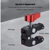 POYINCO Ballhead Arm Super Clamp Mount Double Ball Head Adapter