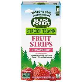 Black Forest Stretch Island Fruit Strips, Strawberry, 8 Count