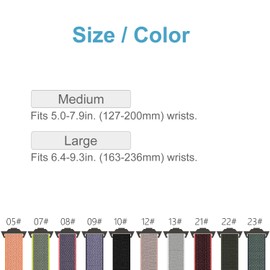 C2D JOY Compatible with Garmin Forerunner 310XT Replacement Band with Quick Release Spring Bar and Tool, Sport Mesh Strap Nylon Weave Watchband for Sports & Outdoors - 13#, L (6.4-9.3in.)