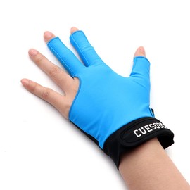 Black Scorpion CUESOUL Left Hand Billiard Gloves, 3 Fingers Cutting Gloves, Billiard Gloves, Anti-Slip Unisex Finger Cutting Gloves
