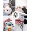 ChunlongFour 3 Pcs Keychain Clip Stainless Steel Keychain Fashion Light