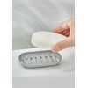 TidyToday Compact Travel Soap Case (White) - Waterproof Portable Soap