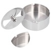 Ashtray Outdoor Thickened Stainless Steel Windproof Rotating Cover Design Finely