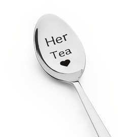 Her Tea Spoon for Women Girls Mom Aunt Wife Christmas Birthday Gifts for Daughter Grandaughter Girlfriend Teaspoons for BFF Friend Female Sisters Xmas Christmas Presents for Teen Girls