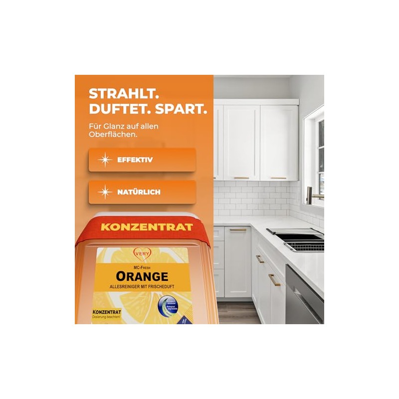 VERY Orange, all-purpose cleaner with fresh orange fragrance, 5 L