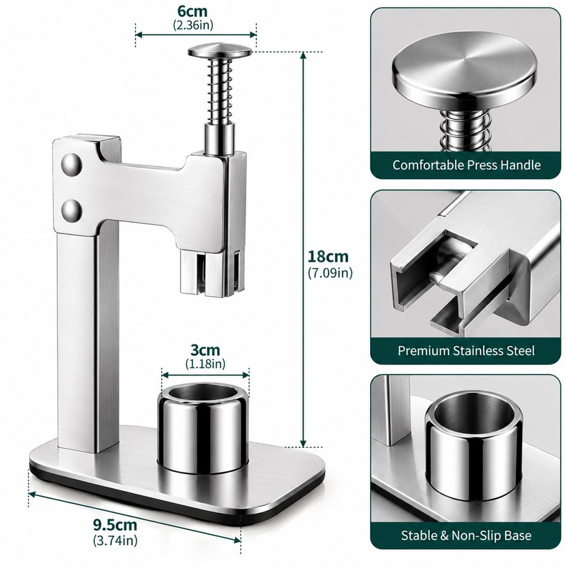 Stainless Steel Fruit Corer for Easy Pit Removal – Manual