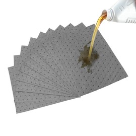 Oil Suction Mat, 10 Sheets/30 Sheets/50 Sheets/100 Pieces, Industrial Absorbent Sheet, Oil Absorption, 13.0 x 9.8 inches (33 x 25 cm), Oil Mat with Perforated Cut, Cotton Economy Type, Fast Absorbent