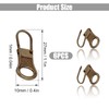 LUTER 6pcs Replacement Zipper Pull, Detachable Zipper Pull Tabs Metal