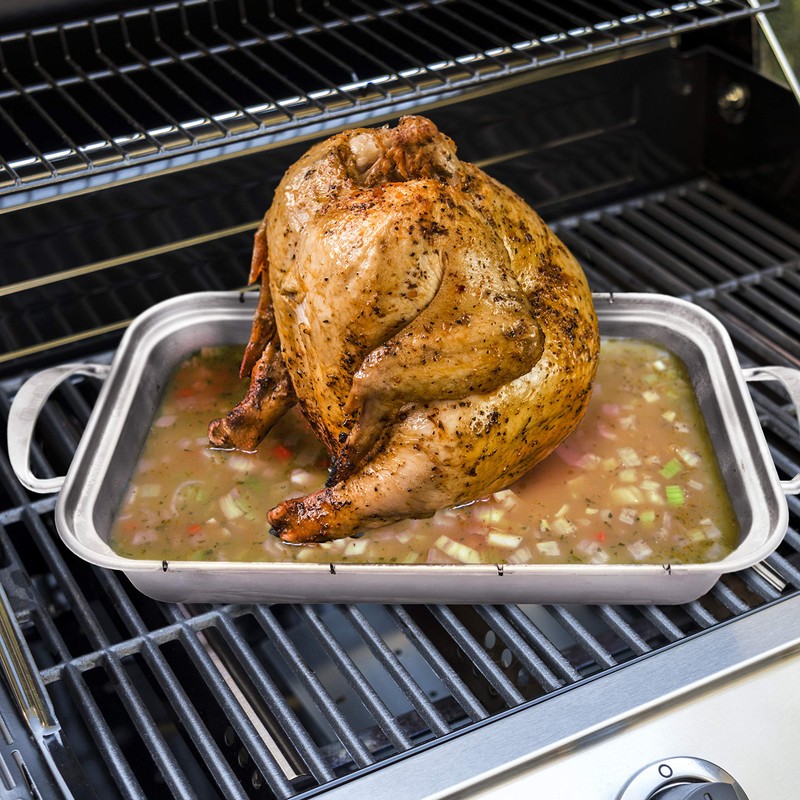 Charbroil Grill + Folding Beer Can Chicken Roasting Rack -