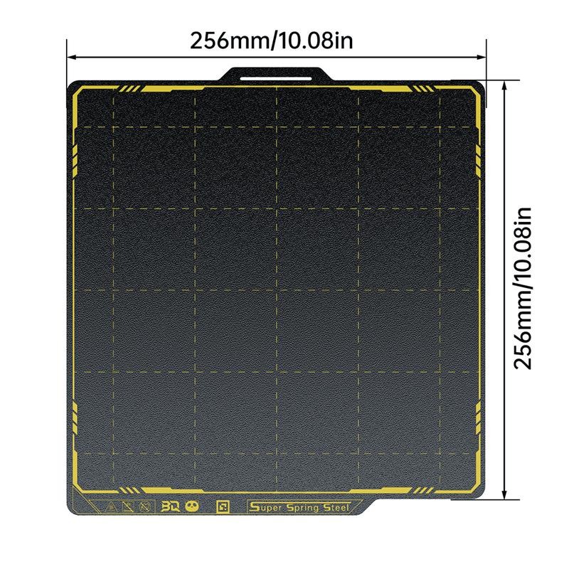 BIQU Panda Build Plate 256x256MM Double Side Textured&SMooth PEI PET