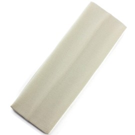 Mytoptrendz Wide Plain Headband Stretchy Fabric Kylie Band Girls Women Bandeau Hairbands (Cream)