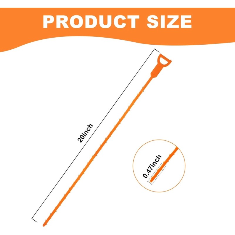 Brand: QUIUMES Drain Snake Clog Remover - 4 Pack 20