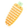 Lotsdonxia Carrot Shape Vegetable Scrubber, Flexible Orange Plastic Potato Scrub