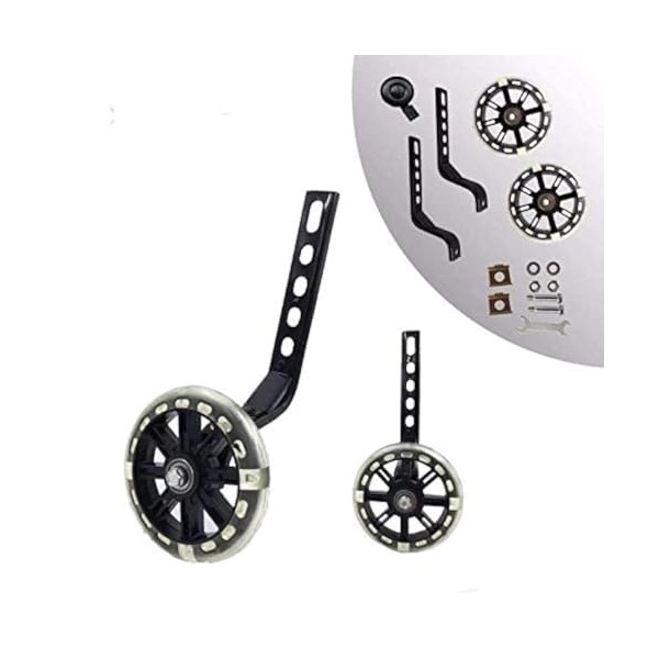 HUWAY training wheels flash mute wheel bicycle stabiliser mounted Kit