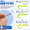 Nail Weights for Bass Fishing, 65pcs Insert Sinkers Wacky Worm