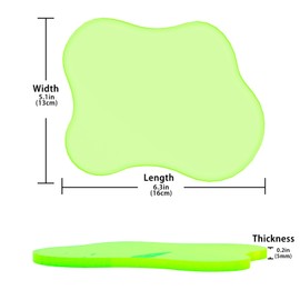 Acrylic Desk Coaster Decorative Plates, Clear Cloud Shape bar Drink Coasters, Coffee Cup Coaster for Desk Accessories Office Home Decor，Perfect for Tabletop, Coffee Table, Kitchen, Bar(Yellow)