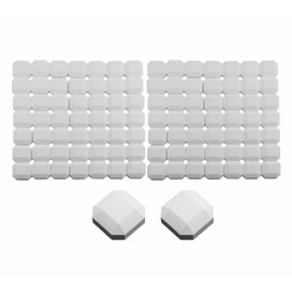 Plowo Ceramic Briquettes Replacement for L27 L30 L36 L42 L54 CS30 LBQ36 and Other Gas Grill Models, Grill Briquettes Replacement for Lava Rocks, 2" x 2" x 0.8" Each, 100-Piece