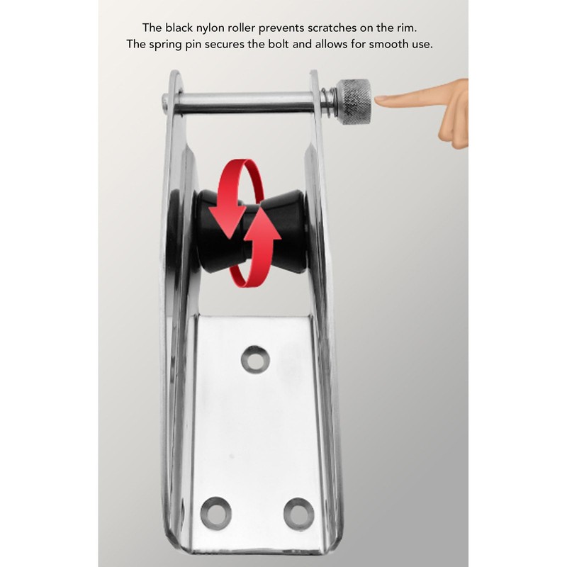 Asixxsix Stainless Steel Bow Anchor Roller, 160mm Boat Trailer Rollers