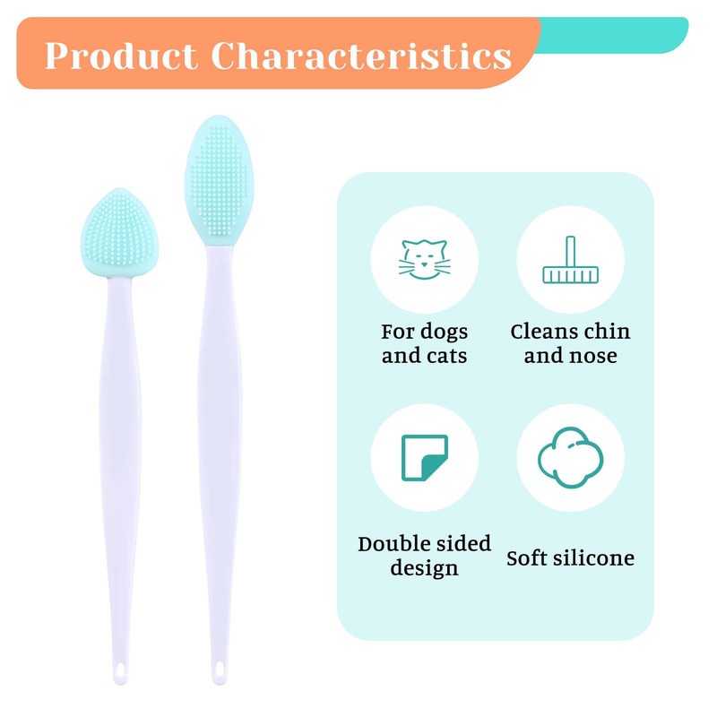 JJUNW 4Pcs Cat Acne Brush Set, Chin Treatment, Black Seed