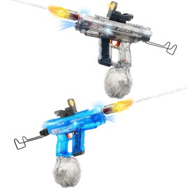 Upgraded 2 Pack Electric Water Gun for Adults Kids 26-32FT Long Range Squirt Gun Auto-Refill 800ml High Capacity Water Guns Toys with LED Light Pool Beach Outdoor Summer Gift Toys for Kids Ages 6-12