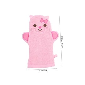 BIUDECO 2pcs Boys and Girls Bath Mitts Cartoon Body Scrub Gloves for Soft Skin-friendly Bath Supplies for Comfortable Cleaning for Home Travel Camping