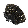 VOCOSTE Shower Cap, Hair Cap, Dot, Double Layer Waterproof, Reusable