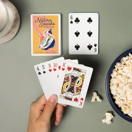 Lantern Press Anna Maria Island, Florida, Beach Bliss Collection, Beach Shell, Nature Speaks at The Beach (52 Playing Cards, Poker Size Card Deck with Jokers)