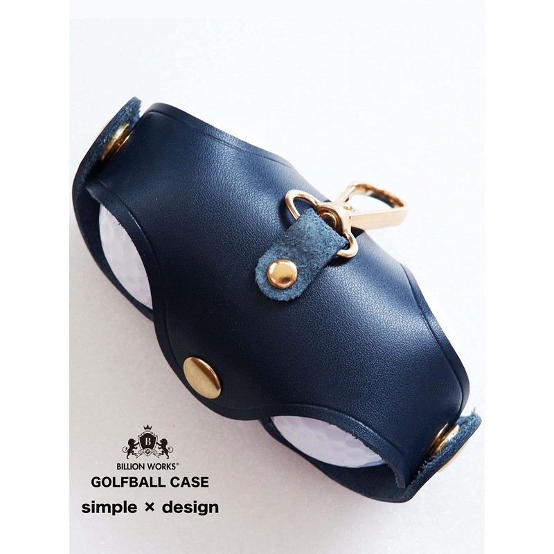 Billionworks Golf Ball Case Golf Ball Case, NAVY, Simple Design