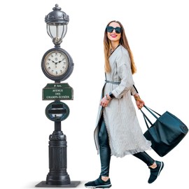 Leinuosen 6 Feet Paris Street Light Cardboard Cutout Stand-up Life Size Paris Theme Party Decoration Lamppost Backdrops Photo Props Street Lamp Standup for Party Supply