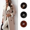 Septe 10Pcs 1 Inch Real Horn Buttons,Coat,Blazer Buttons Replacement (25mm,