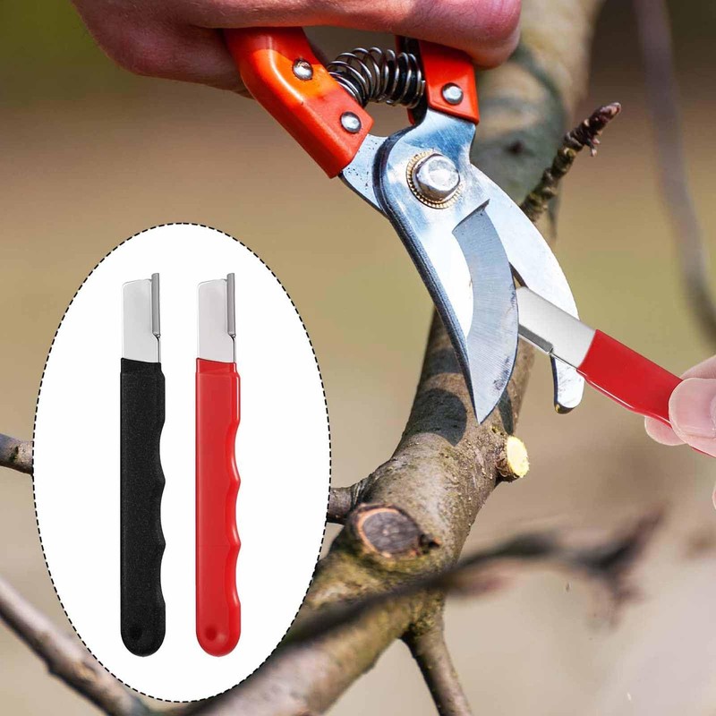 2Pcs Garden Tool Sharpener - Blade Sharpener for Garden Tools,